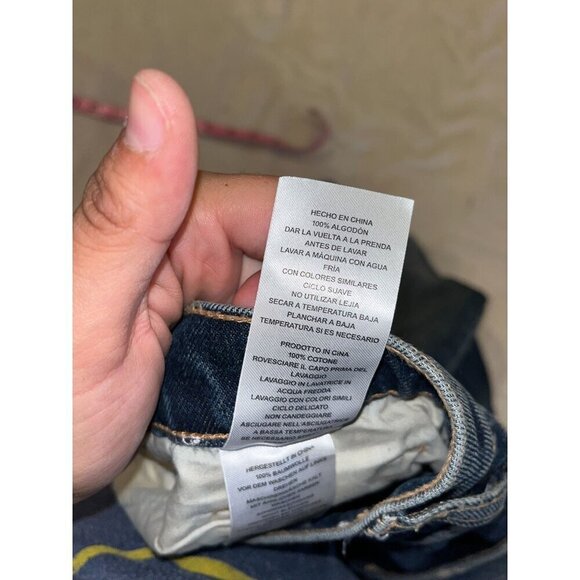 Current/Elliott Womens Distressed Blue Jeans With Red Plaid Patches Size 25 - Picture 9 of 10